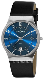 Skagen Grenen Niebieski/Skóra Ø37 mm 233XXLSLN