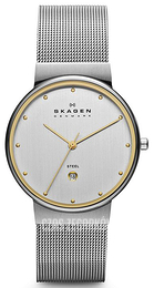 Skagen Ancher Srebrny/Stal Ø34 mm 355LGSC