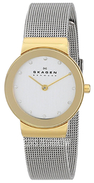 Skagen Freja Biały/Stal Ø27 mm 358SGSCD