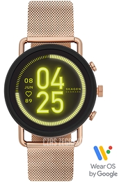 Skagen Falster Ekran LCD/Stal w kolorze różowego złota Ø42 mm SKT5204