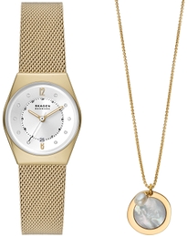 Skagen Grenen Lille Srebrny/Pozlacana Ø26 mm SKW1152SET