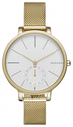 Skagen Hagen Biały/Stal w odcieniu złota Ø34 mm SKW2436