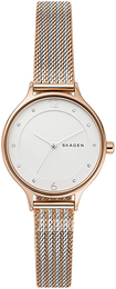 Skagen Anita Biały/Stal w kolorze różowego złota Ø30 mm SKW2749
