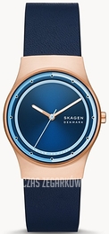 Skagen Sol Niebieski/Skóra Ø34 mm SKW3021