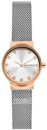 Skagen Freja Lille Srebrny/Stal w kolorze różowego złota Ø26 mm SKW3025