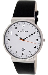 Skagen Ancher Biały/Skóra Ø40 mm SKW6024