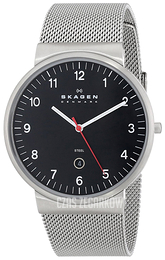 Skagen Ancher Czarny/Stal Ø45.3 mm SKW6051