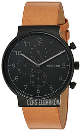 Skagen Ancher Czarny/Skóra Ø40 mm SKW6359