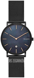 Skagen Hagen Czarny/Stal Ø40 mm SKW6472