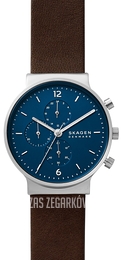 Skagen Ancher Niebieski/Skóra Ø40 mm SKW6765