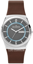 Skagen Melbye Szary/Skóra Ø40 mm SKW6785