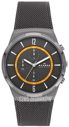 Skagen Melbye Chronograph Szary/Stal Ø42 mm SKW6804