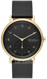 Skagen Kuppel Czarny/Skóra Ø44 mm SKW6896