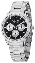 So & Co New York Monticello Czarny/Stal Ø42 mm 5004.1