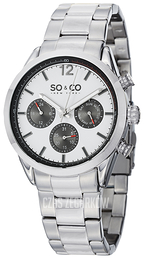 So & Co New York Monticello Biały/Stal Ø42 mm 5004.2