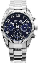 So & Co New York Madison Niebieski/Stal Ø42 mm 5009.2