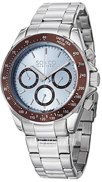 So & Co New York Monticello Srebrny/Stal Ø44 mm 5010B.2