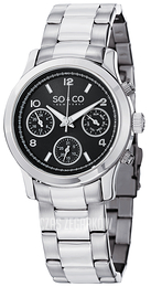 So & Co New York Madison Czarny/Stal Ø38 mm 5012.1