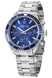 So & Co New York Yacht Timer Niebieski/Stal Ø42 mm 5026.2