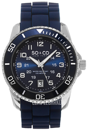 So & Co New York Yacht Timer Niebieski/Guma Ø42 mm 5029R.2