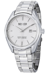 So & Co New York Madison Biały/Stal Ø42 mm 5101.1