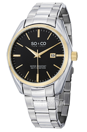 So & Co New York Madison Czarny/Stal Ø42 mm 5101.4