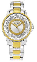 So & Co New York Madison Srebrny/Stal w odcieniu złota Ø36 mm 5219.4
