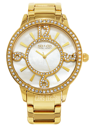 So & Co New York Madison Biały/Stal w odcieniu złota Ø40 mm 5220.2