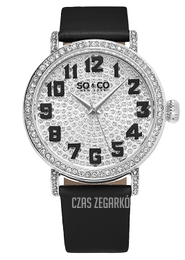 So & Co New York Uptown Srebrny/Satyna Ø40 mm 5221.1