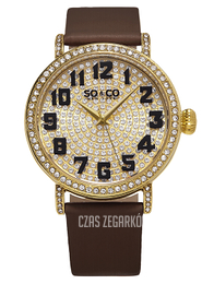 So & Co New York Uptown Żółte złoto/Satyna Ø40 mm 5221.2