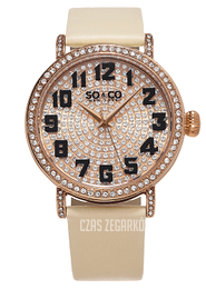 So & Co New York Uptown Różowe złoto/Satyna Ø40 mm 5221.3