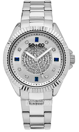 So & Co New York Madison Srebrny/Stal Ø41 mm 5237.1