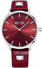 So & Co New York Madison Czerwony/Stal Ø35 mm 5522.2