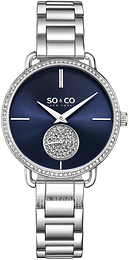 So & Co New York Madison Niebieski/Stal Ø38 mm 5523.2