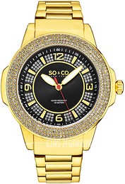 So & Co New York Madison Czarny/Stal w odcieniu złota Ø48 mm 5565.2