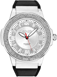 So & Co New York Madison Srebrny/Skóra Ø48 mm 5565L.1