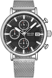 So & Co New York Tribeca Czarny/Stal Ø42 mm 5598.2