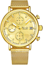 So & Co New York Tribeca Żółte złoto/Stal w odcieniu złota Ø42 mm 5598.4