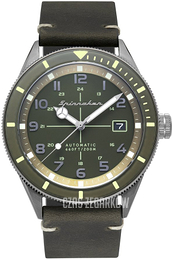 Spinnaker Cahill Zielony/Skóra Ø43 mm SP-5064-02