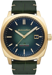 Spinnaker Hull Zielony/Skóra Ø42 mm SP-5072-03