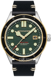 Spinnaker Cahill 300 Zielony/Skóra Ø43 mm SP-5096-03