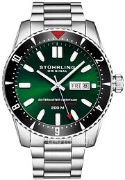 Stührling Original Datemaster Heritage Zielony/Stal Ø44 mm 1004.03
