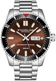 Stührling Original Datemaster Heritage Brązowy/Stal Ø44 mm 1004.04