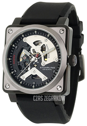 Stührling Original Srebrny/Guma Ø43 mm 179A.331613