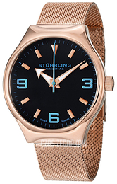 Stührling Original Czarny/Stal w kolorze różowego złota Ø42 mm 184.334451