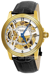 Stührling Original Zloty/Skóra Ø45 mm 228.3335K2