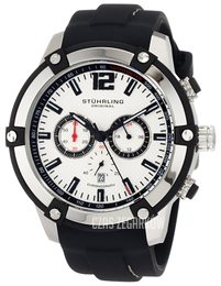 Stührling Original Srebrny/Guma Ø48 mm 268.332D62