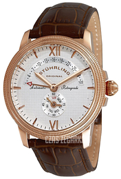 Stührling Original Srebrny/Skóra Ø44 mm 340.3345K2