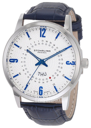 Stührling Original Srebrny/Skóra Ø46 mm 345.3315C16