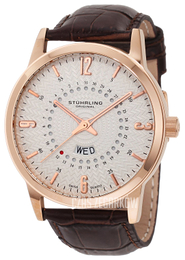 Stührling Original Srebrny/Skóra Ø46 mm 345.3345K2